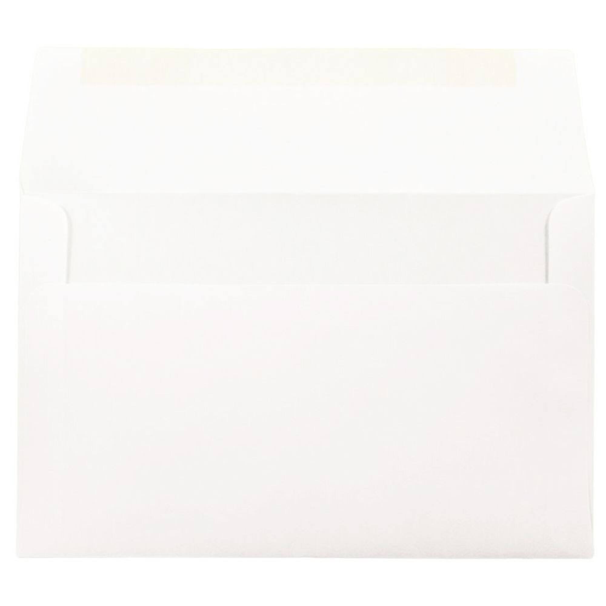JAM Paper A10 Strathmore Ultimate White Woven Invitation Envelopes, 25ct.